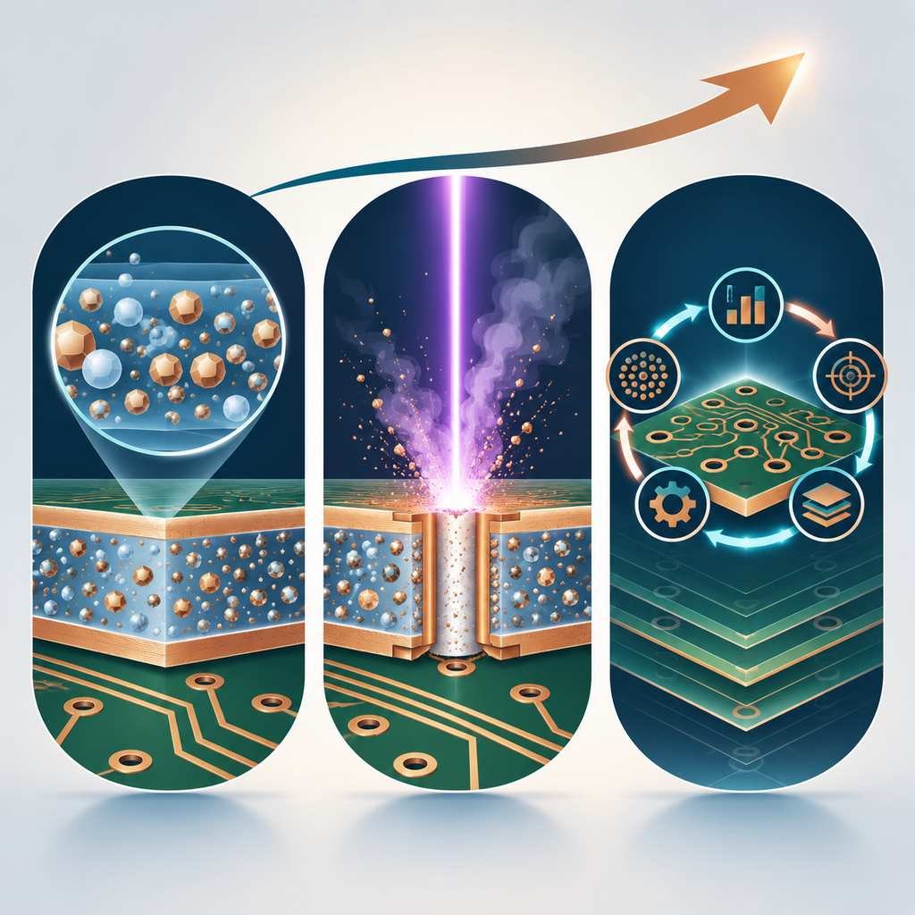 Three pillars of high-frequency PCB manufacturing innovation: nanoscale dielectric engineering, laser microvia drilling and closed-loop AI design feedback