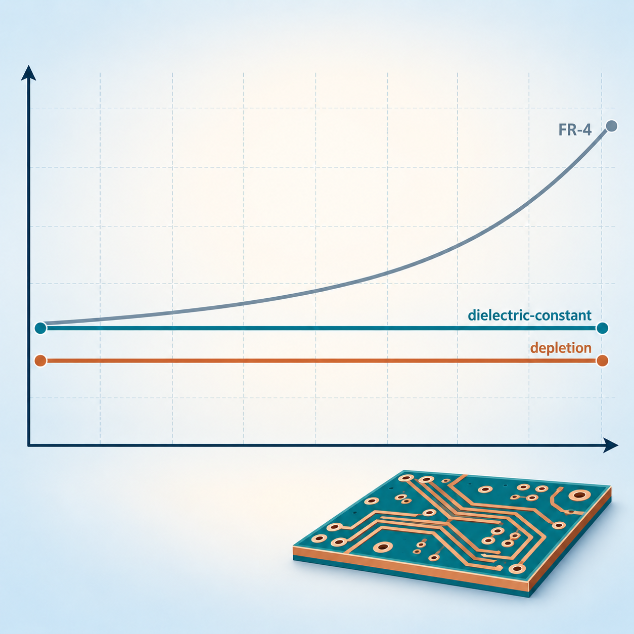 High Speed Laminate Dk Df Frequency Stability High frequency PCB prototyping and production